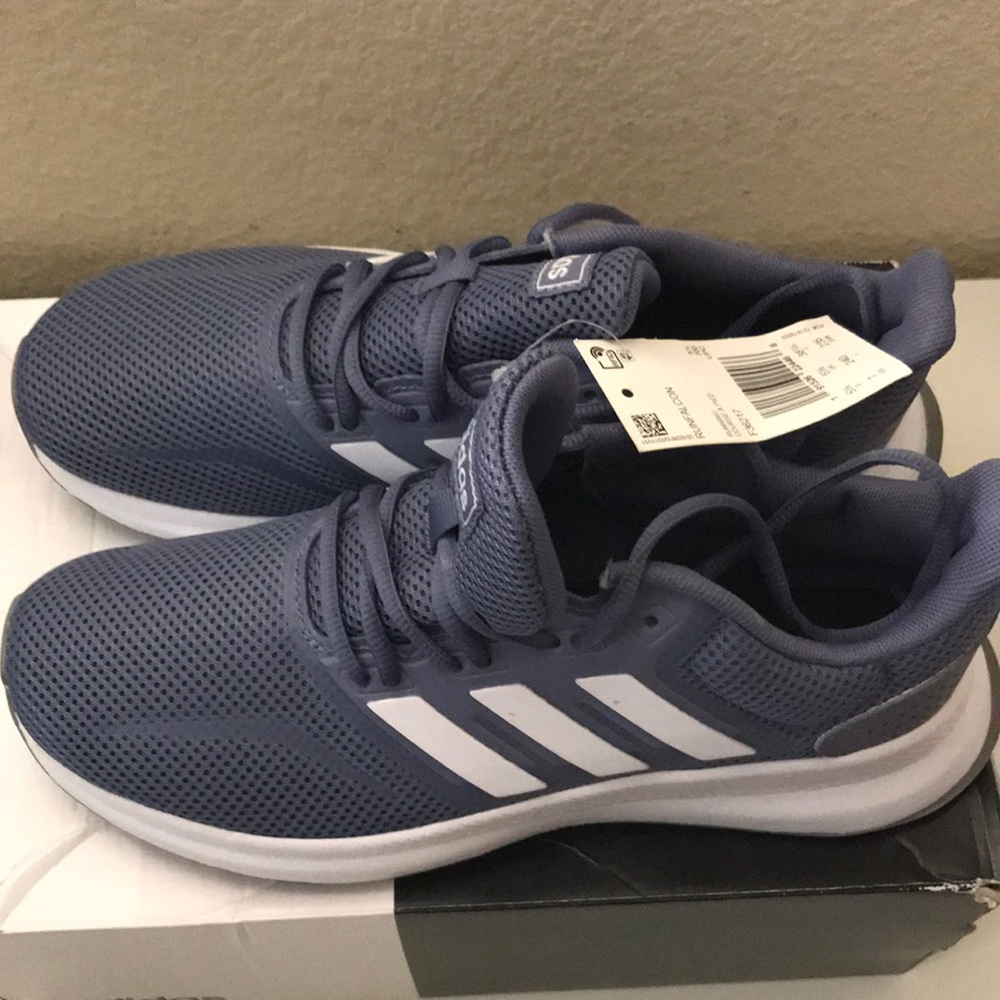 Blue adidas sneakers